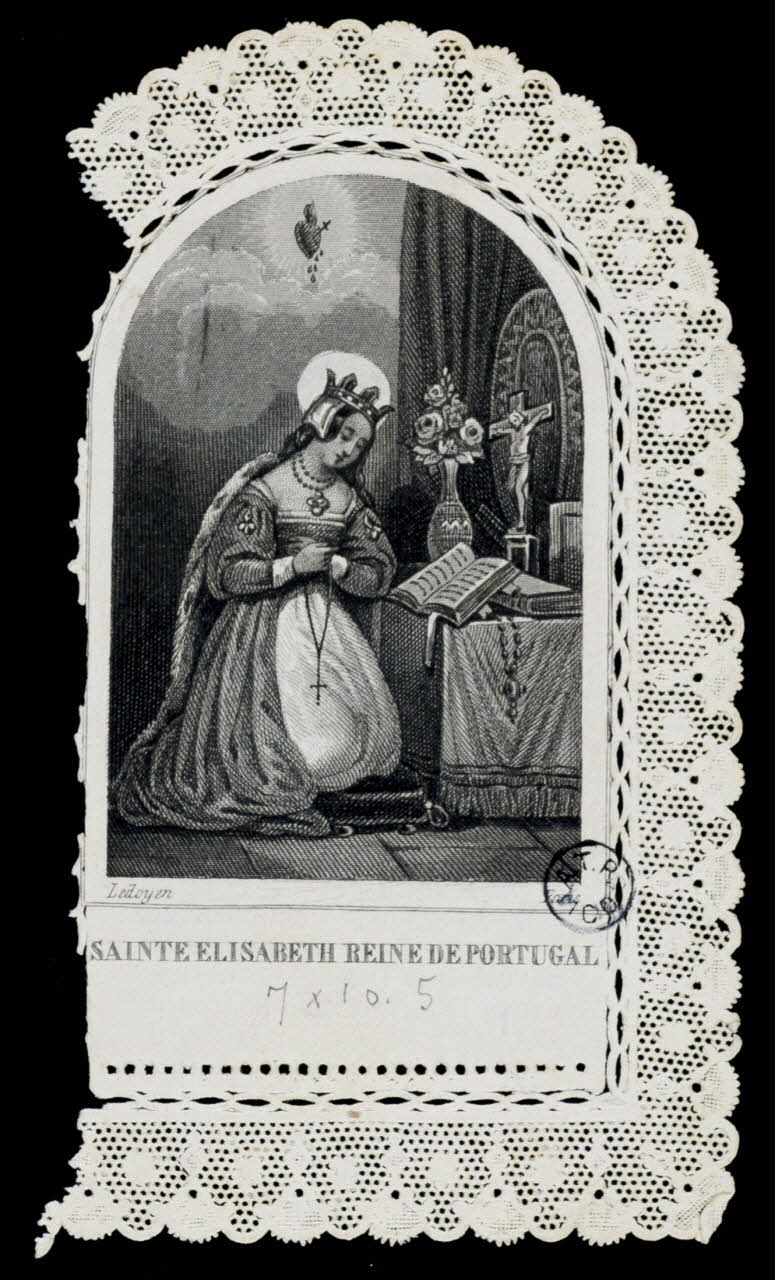 image pieuse SAINTE ELISABETH REINE DE PORTUGAL. 1943.16.183 Photo
