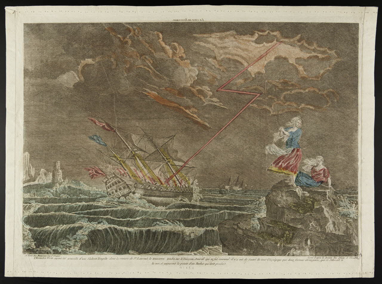 Beauvais Nicolas-Dauphin de imagerie ancienne LE COUP DE TONNERRE Paris 1756-1763 1943.16.211 Photo