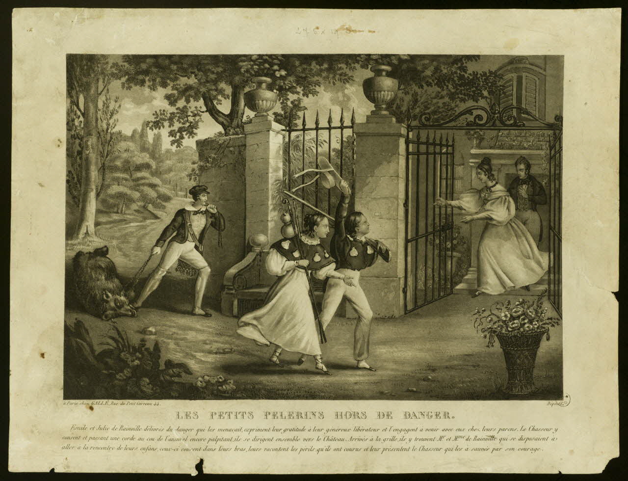 pendant LES PETITS PELERINS HORS DE DANGER. 1943.16.226 Photo