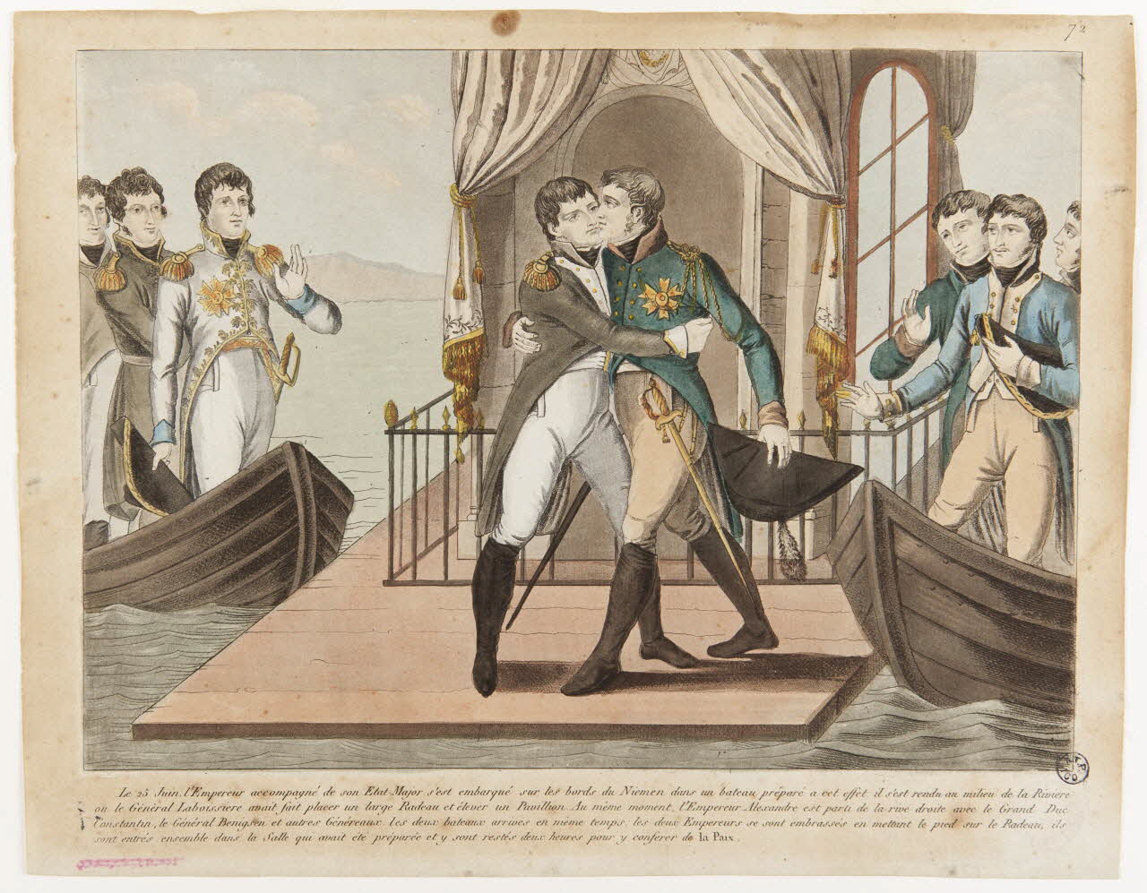 Noël frères imagerie ancienne Entrevue de Tilsit Paris 1807 1943.16.229 Photo