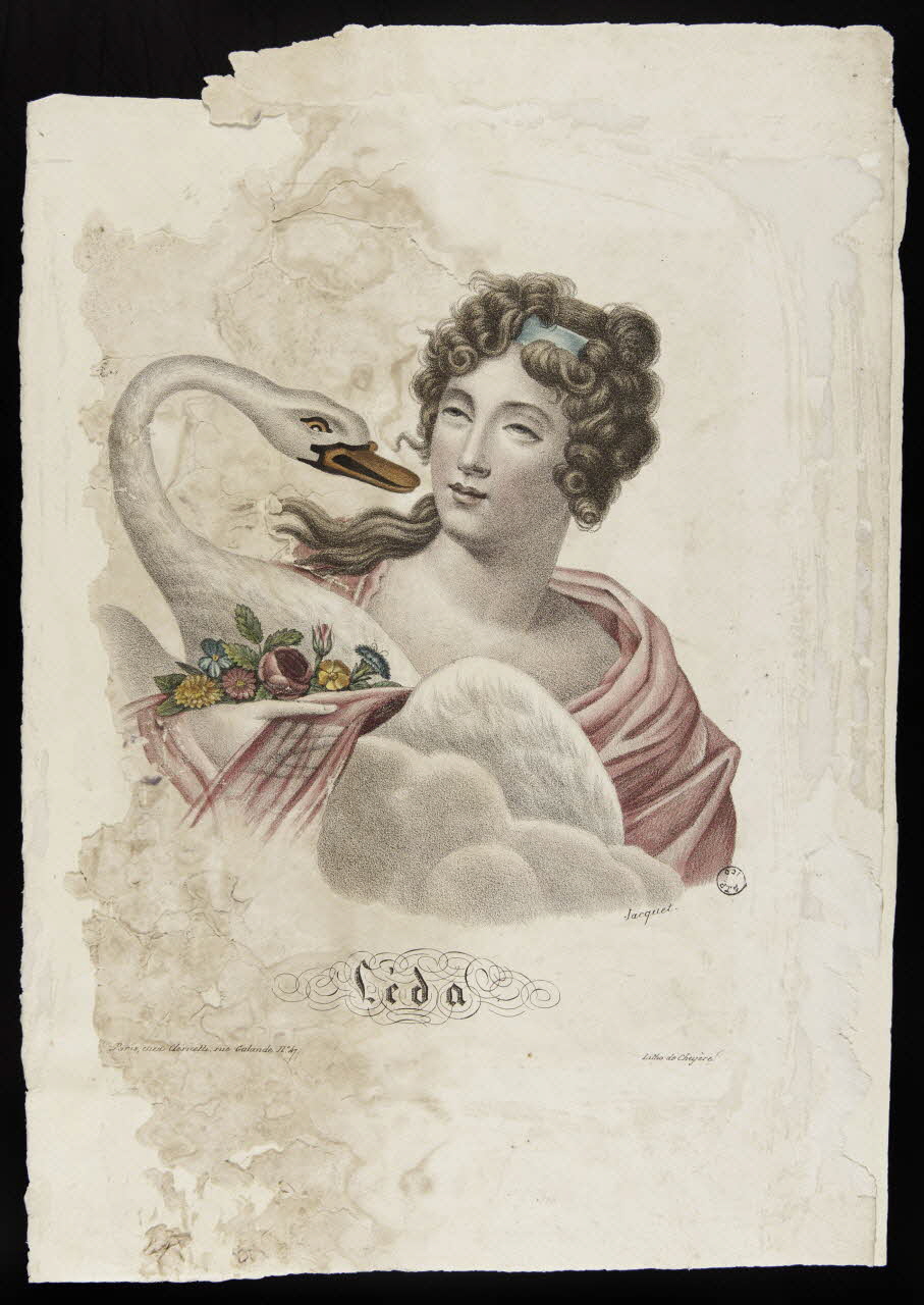 Cheyère L. ; Jacquet ; Clericetti estampe Léda Paris 1823-1825 1943.16.246 Photo