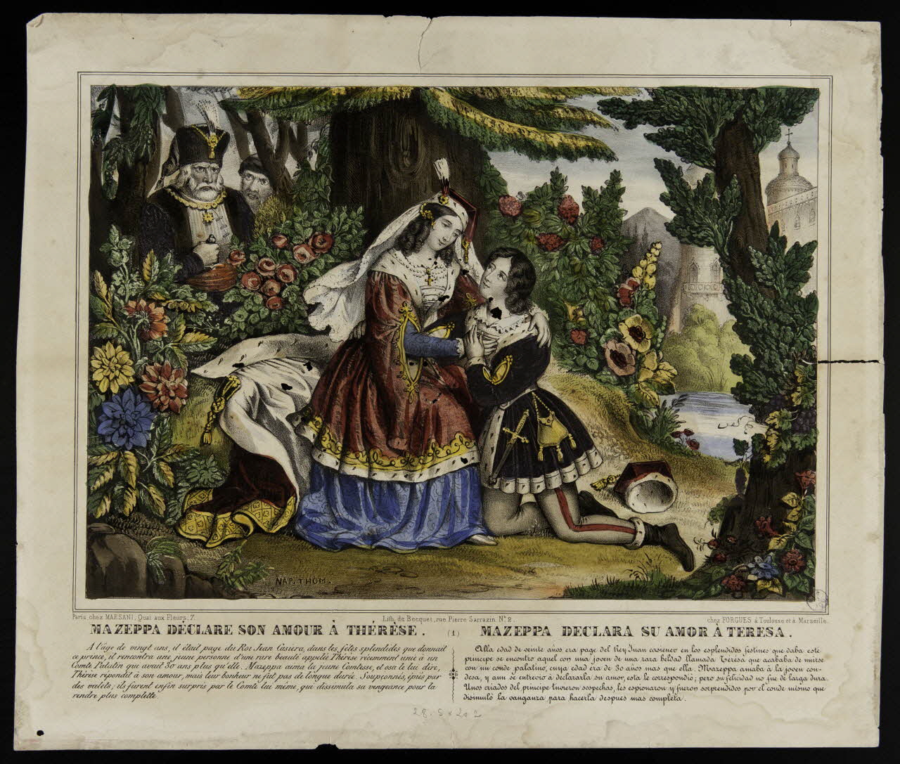 élément d'ensemble Mazeppa déclare son amour à Thérèse 1943.16.263 Photo