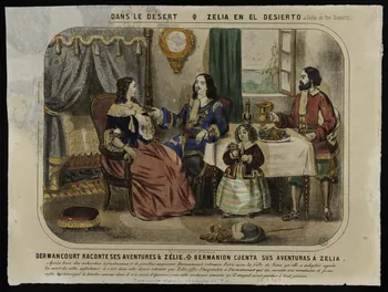 Maristéguy ; Hollier élément d'ensemble DERMANCOURT RACONTE SES AVENTURES à ZELIE. Paris 1859 1943.16.274 Photo