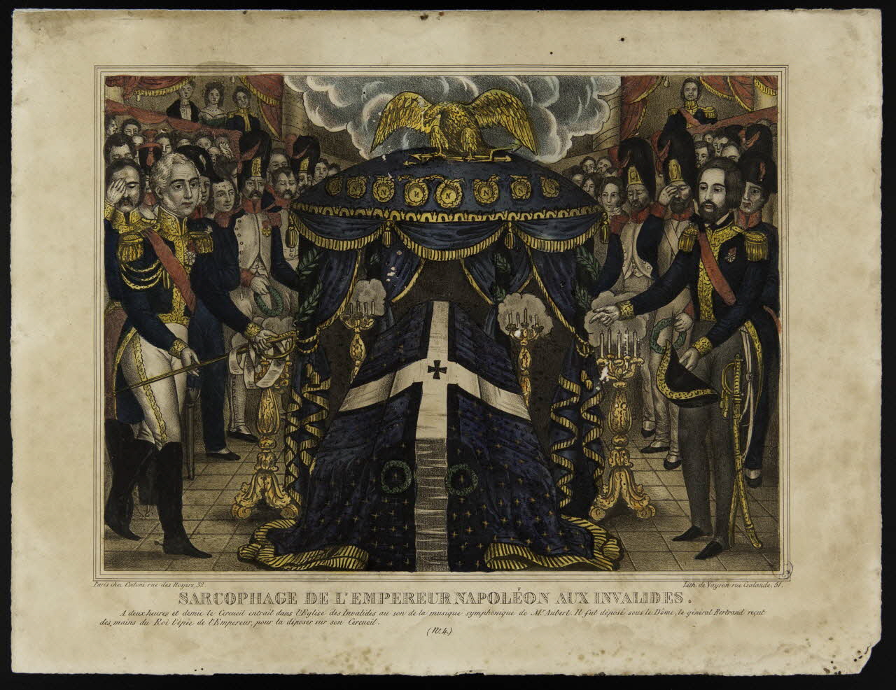 Vayron ; Codoni élément d'ensemble SARCOPHAGE DE L'EMPEREUR NAPOLEON AUX INVALIDES. France 1820-1840 1943.16.277 Photo