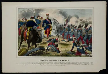 Bès A. ; Dubreuil Fils aîné ; Bès et D élément d'ensemble L'EMPEREUR NAPOLEON III A MAGENTA. France 1854-1864 1943.16.286 Photo