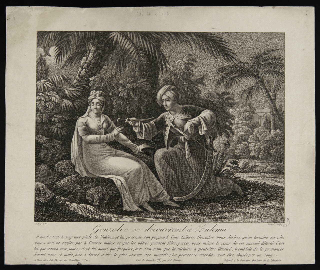 estampe Gonzalve se découvrant à Zuléma 1943.16.30 Photo