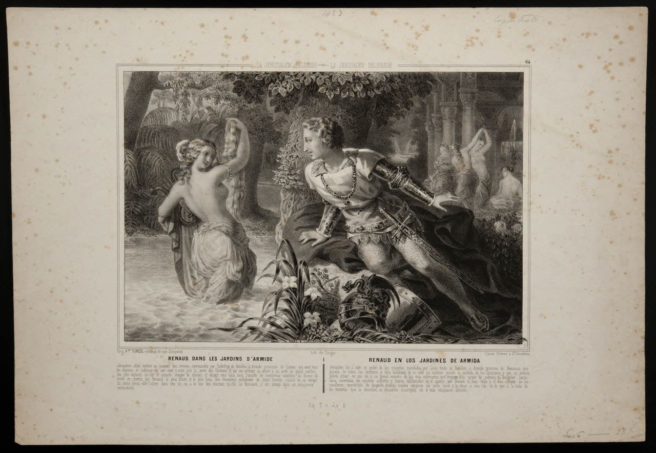 estampe LA JERUSALEM DELIVREE  RENAUD DANS LES JARDINS D'ARMIDE 1943.16.301 Photo