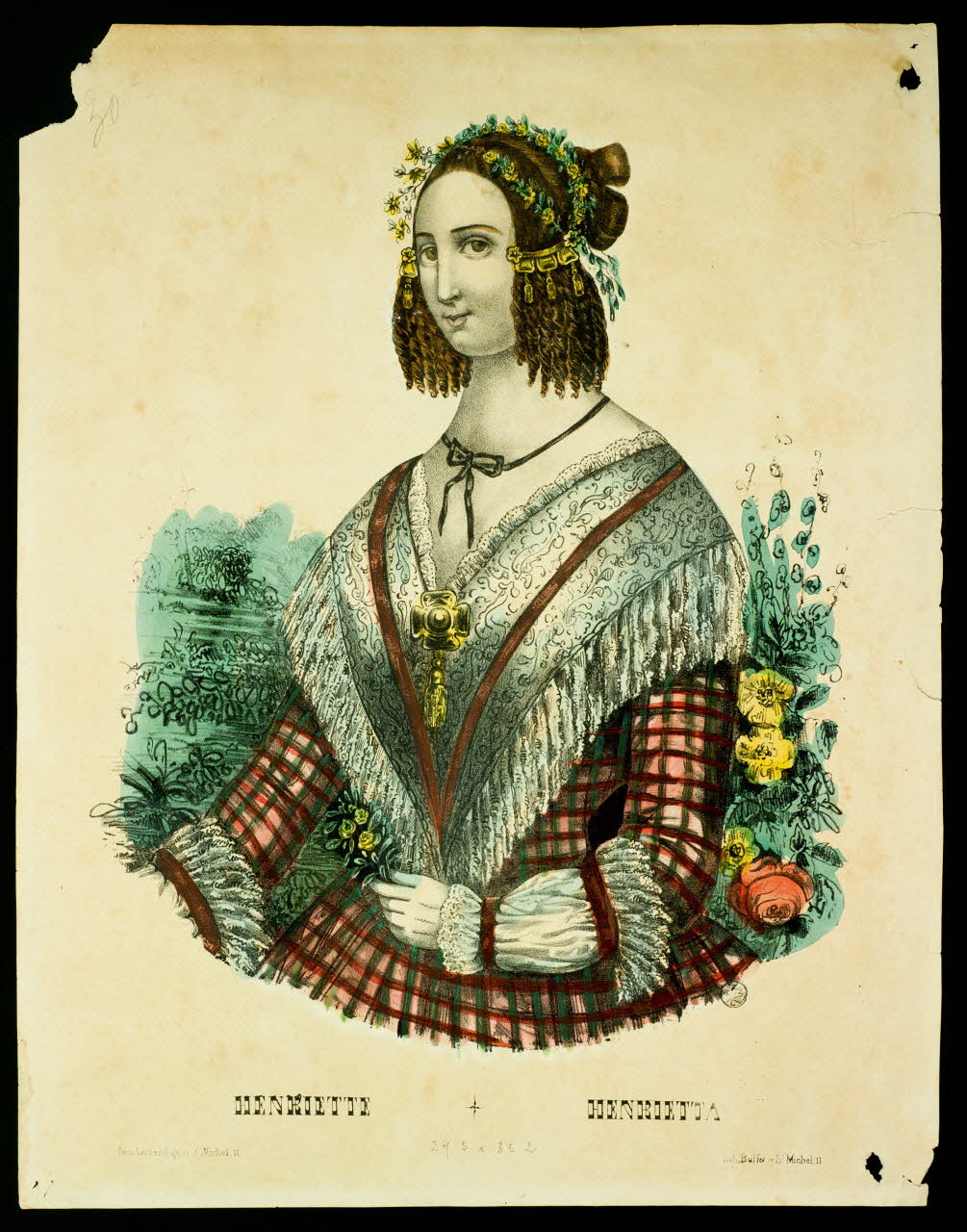 Buffet L. ; Léotaud estampe HENRIETTE Paris 1837-1847 1943.16.317 Photo