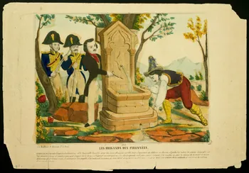 Hollier élément d'ensemble LES BRIGANDS DES PYRENNEES. Paris 1840-1850 1943.16.318 Photo