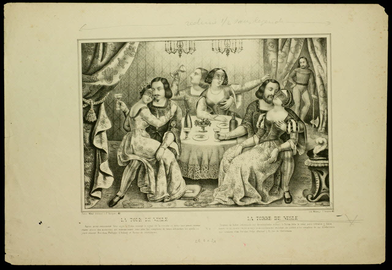 Sornet ; Mine élément d'ensemble LA TOUR DE NESLE Paris 1845-1855 1943.16.321 Photo