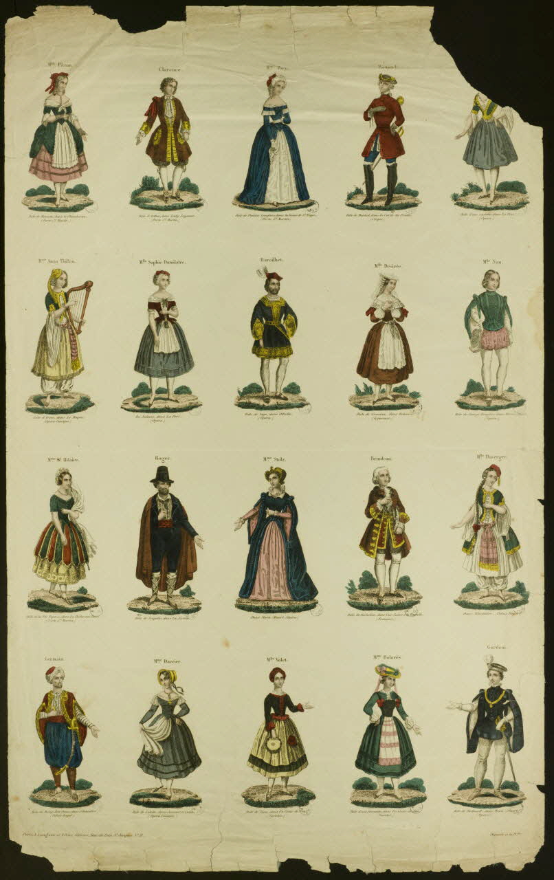 suite de figures Acteurs et actrices 1943.16.331 Photo