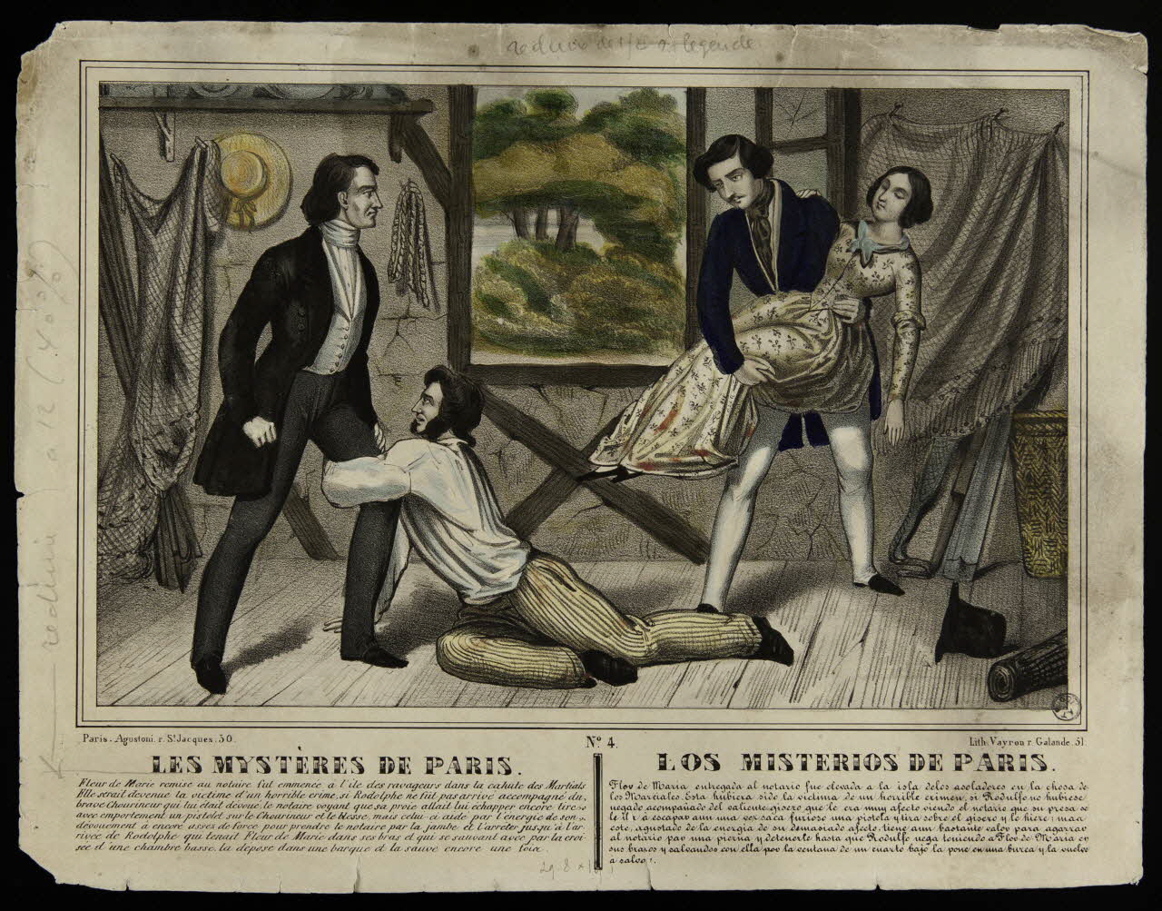 Vayron ; Agustoni élément d'ensemble LES MYSTERES DE PARIS. Paris 1835-1845 1943.16.352 Photo
