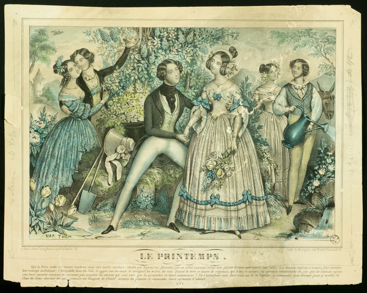 élément d'ensemble LE PRINTEMPS. 1943.16.371 Photo