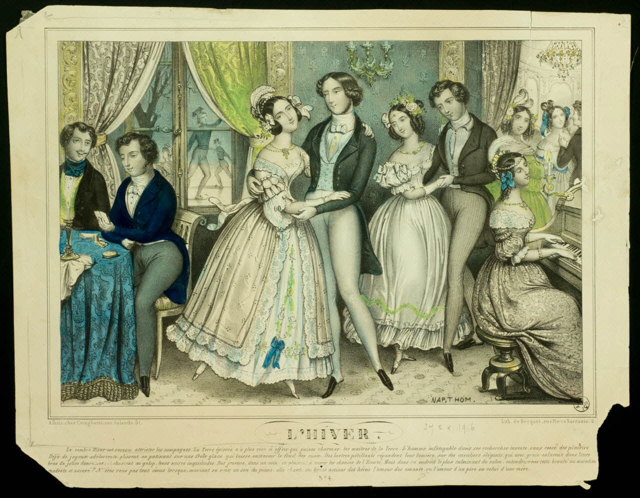 élément d'ensemble L'HIVER. 1943.16.374 Photo