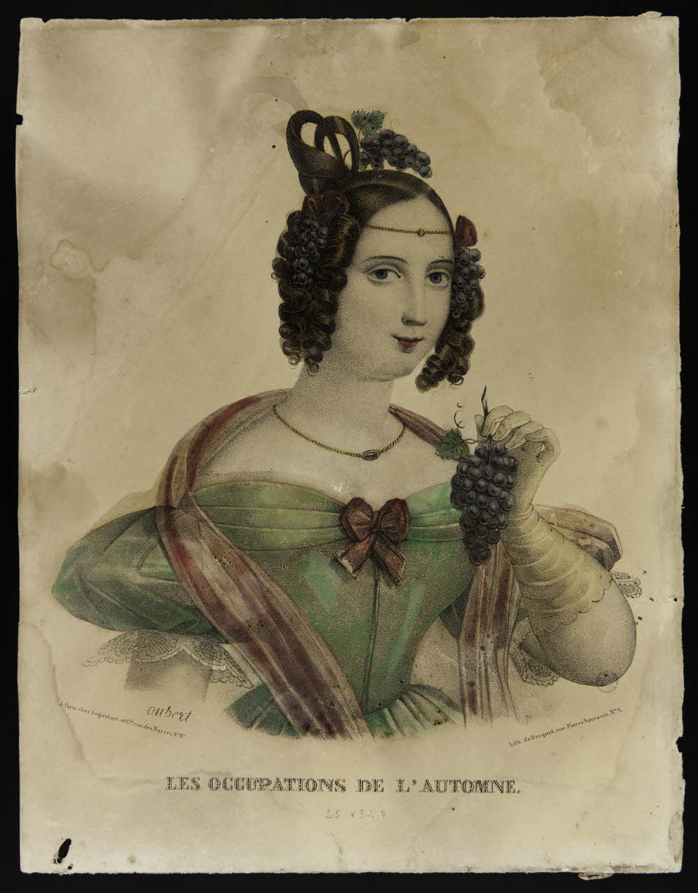 Aubert Charles Henri ; Becquet ; Agustoni élément d'ensemble LES OCCUPATIONS DE L'AUTOMNE. Paris 1838 1943.16.377 Photo