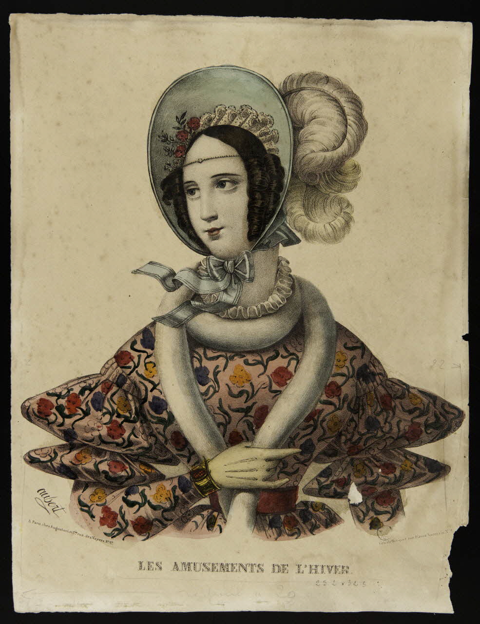 Aubert Charles Henri ; Becquet ; Agustoni élément d'ensemble LES AMUSEMENTS DE L'HIVER. Paris 1838 1943.16.378 Photo