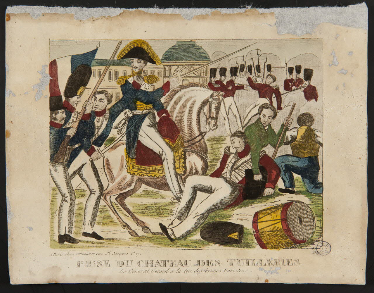 Lordereau estampe PRISE DU CHATEAU DES TUILERIES Paris 1830 1943.16.54 Photo