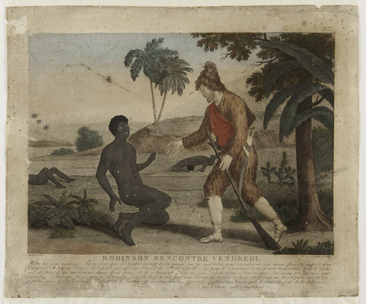 estampe ROBINSON RENCONTRE VENDREDI. 1943.16.7 Photo