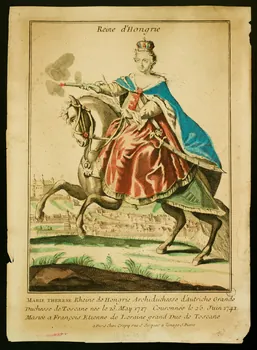 Crépy estampe Reine d'Hongrie Paris 1753-1790 1943.16.79 Photo