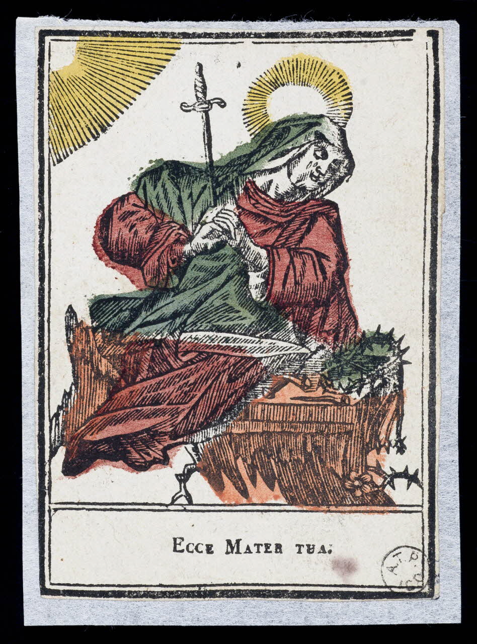 imagerie ancienne ECCE MATER TUA. 1943.16.86  Photo