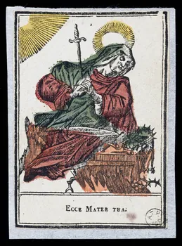 imagerie ancienne ECCE MATER TUA. 1943.16.86  Photo