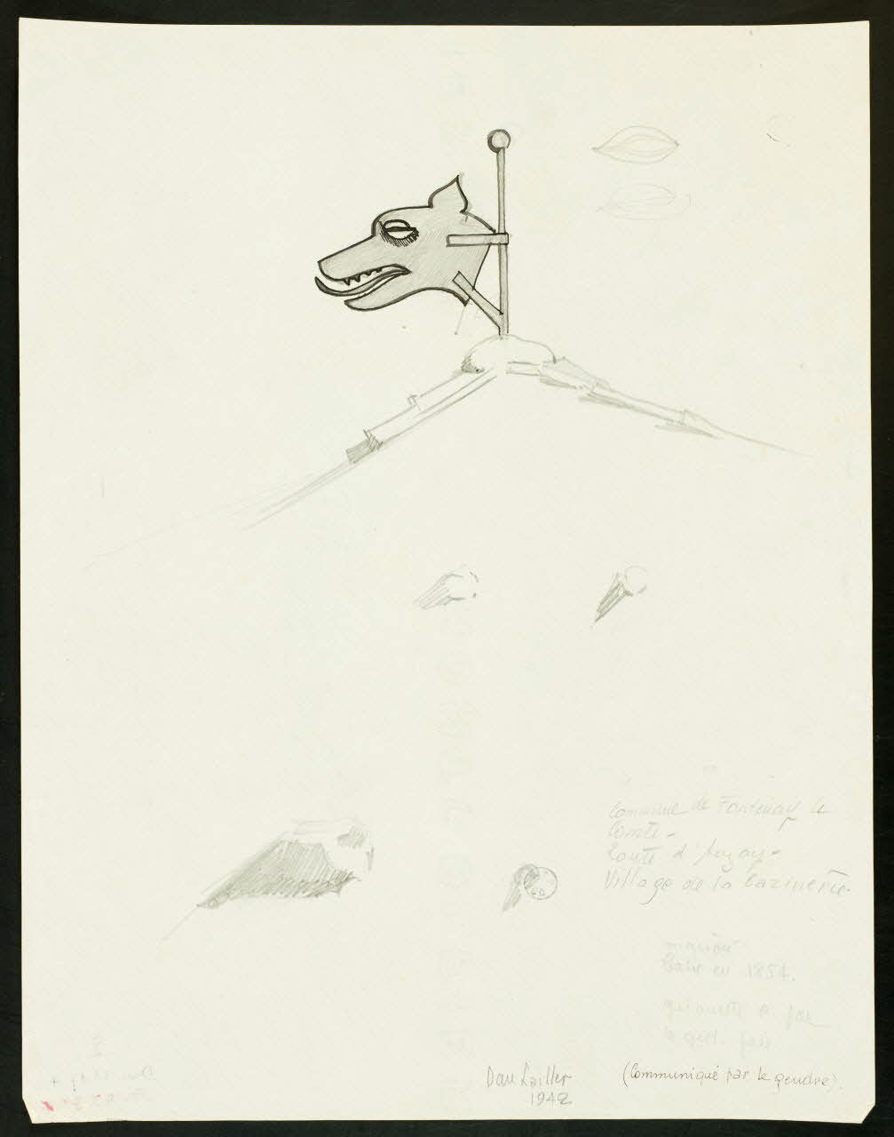 Dan Lailler dessin Girouette 1942 1943.17.4 Photo