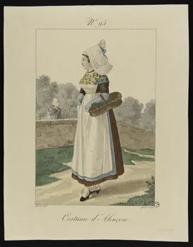 Georges-Jacques Gatine ; Louis-Marie Lanté illustration Costume d'Alençon 1827 1943.21.10 Photo