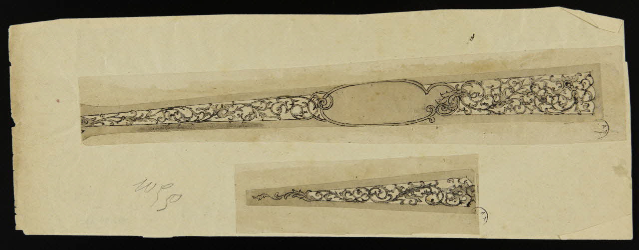 Véry Auguste dessin Projet d'éventail 1943 1943.23.10 Photo