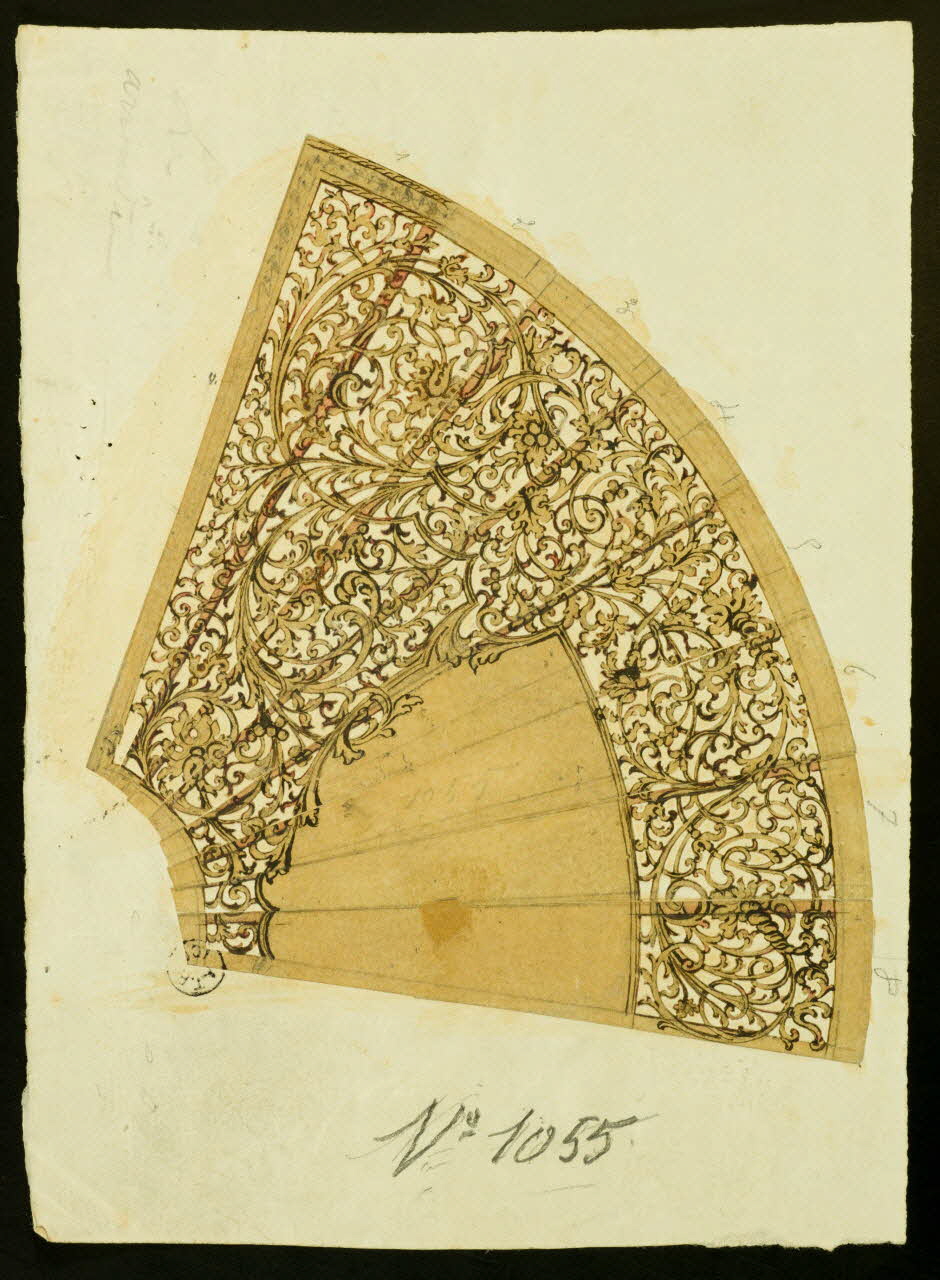 Véry Auguste dessin Projet d'éventail 1943 1943.23.2 Photo