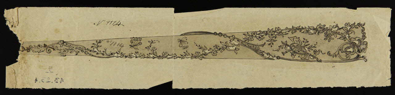Véry Auguste dessin Projet d'éventail 1943 1943.23.4 Photo