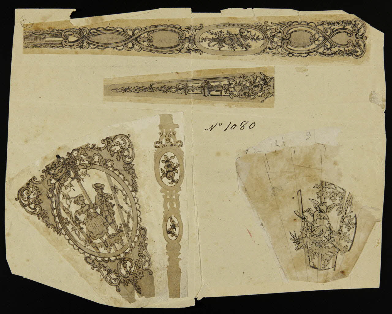 Véry Auguste dessin Projet d'éventail 1943 1943.23.5.2 Photo