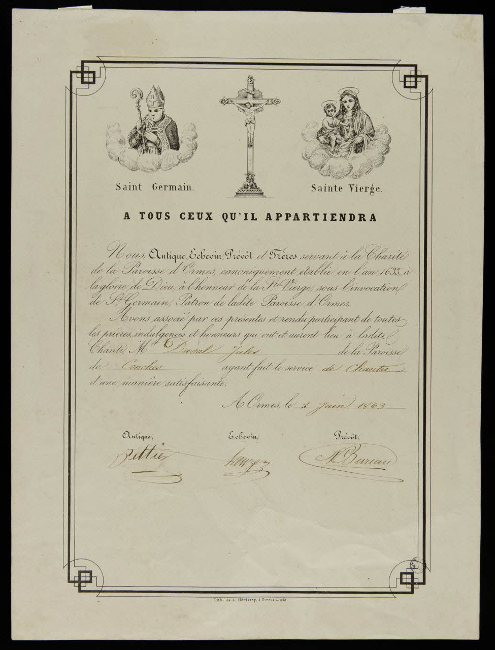 estampe A TOUS CEUX QU'IL APPARTIENDRA 1943.34.2 Photo