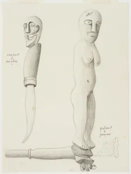 René Perrot dessin Outil de l'atelier du vannier Xavier Parguet Franche-Comté, France 1943 1943.4.32 Photo Mucem