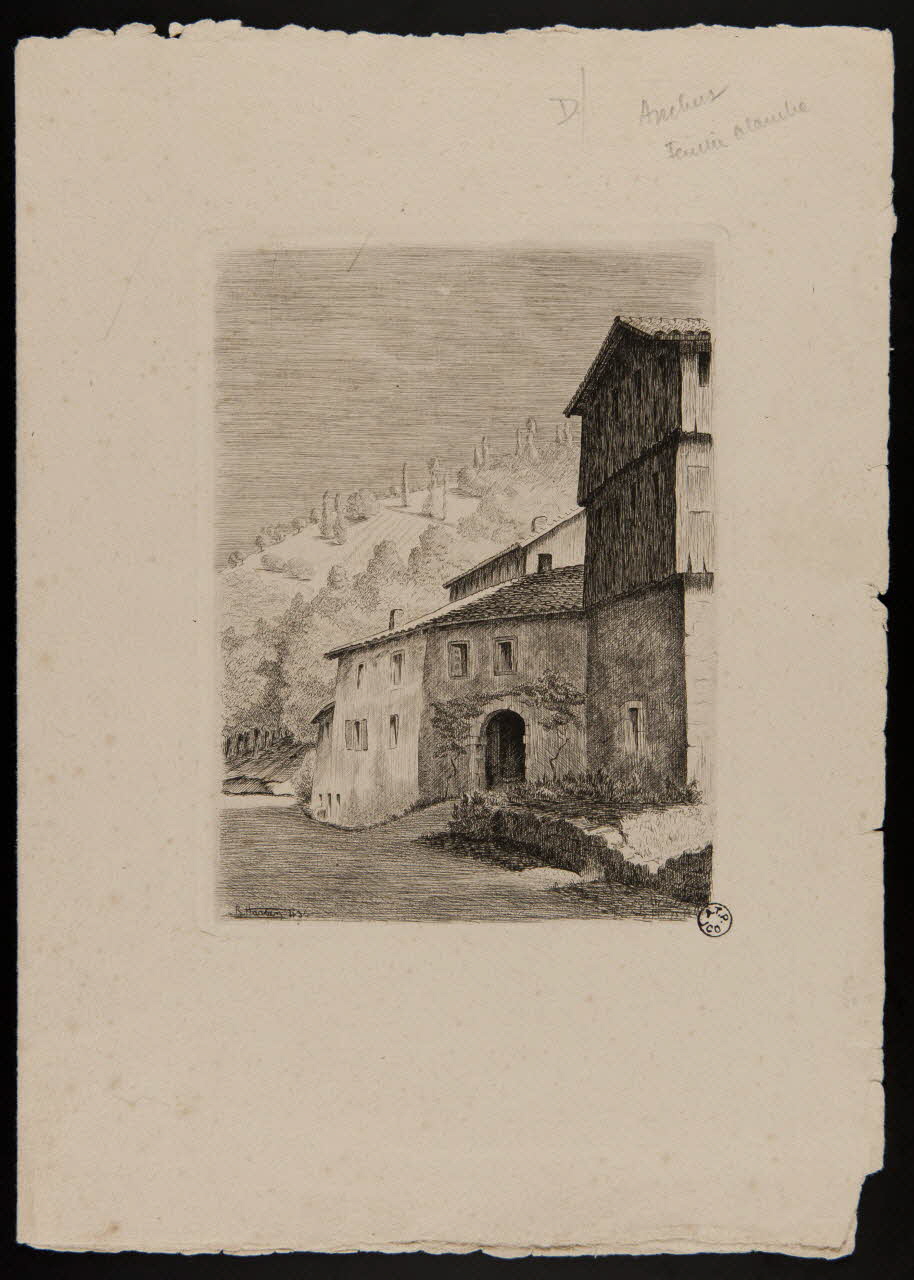 Haasen Raymond imagerie ancienne Le moulin Richard-de-Bas Ambert 1943 1943.5.1 Photo