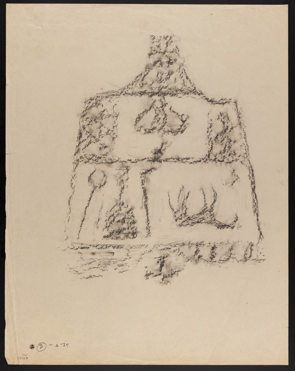 Pierre Séguy dessin Clef de porte Osses 1943 1943.5.1 Photo