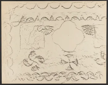 dessin Plaque de foyer avec incrustation de carreaux 1943.5.10.1 Photo