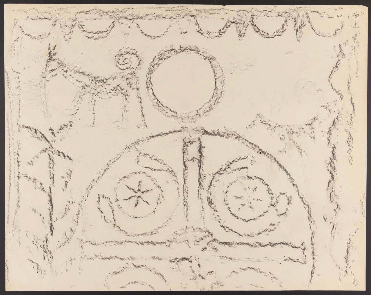 dessin Plaque de cendrier, Mirraberry 1943.5.5.1 Photo