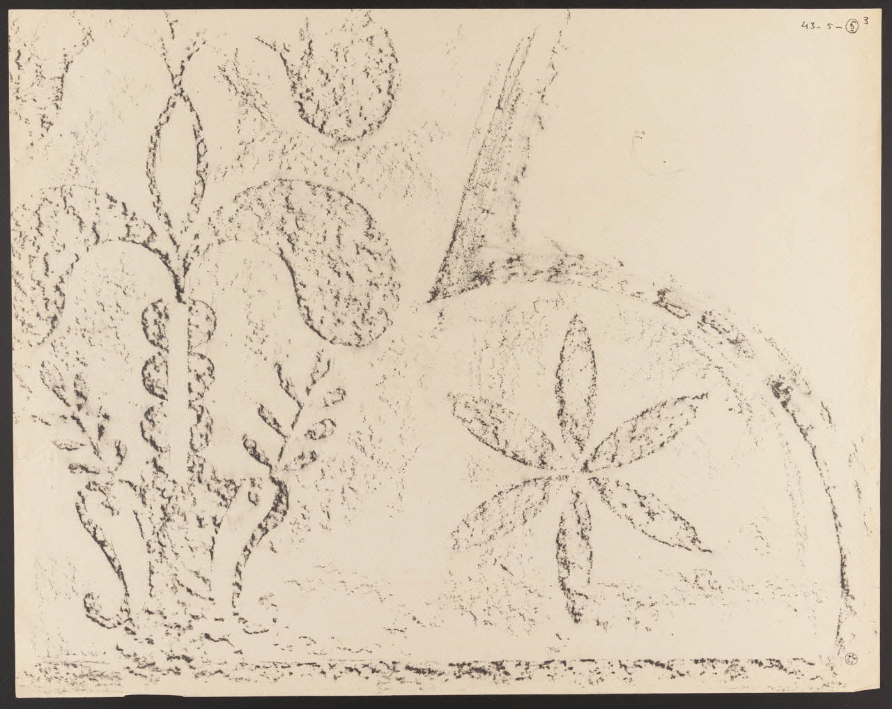 dessin Estampage de linteau, Iholdy 1943.5.6.3 Photo