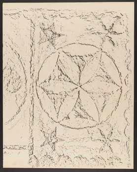 dessin Plaque de cendrier, de la maison Chimundeya à Iholdy 1943.5.7.1 Photo