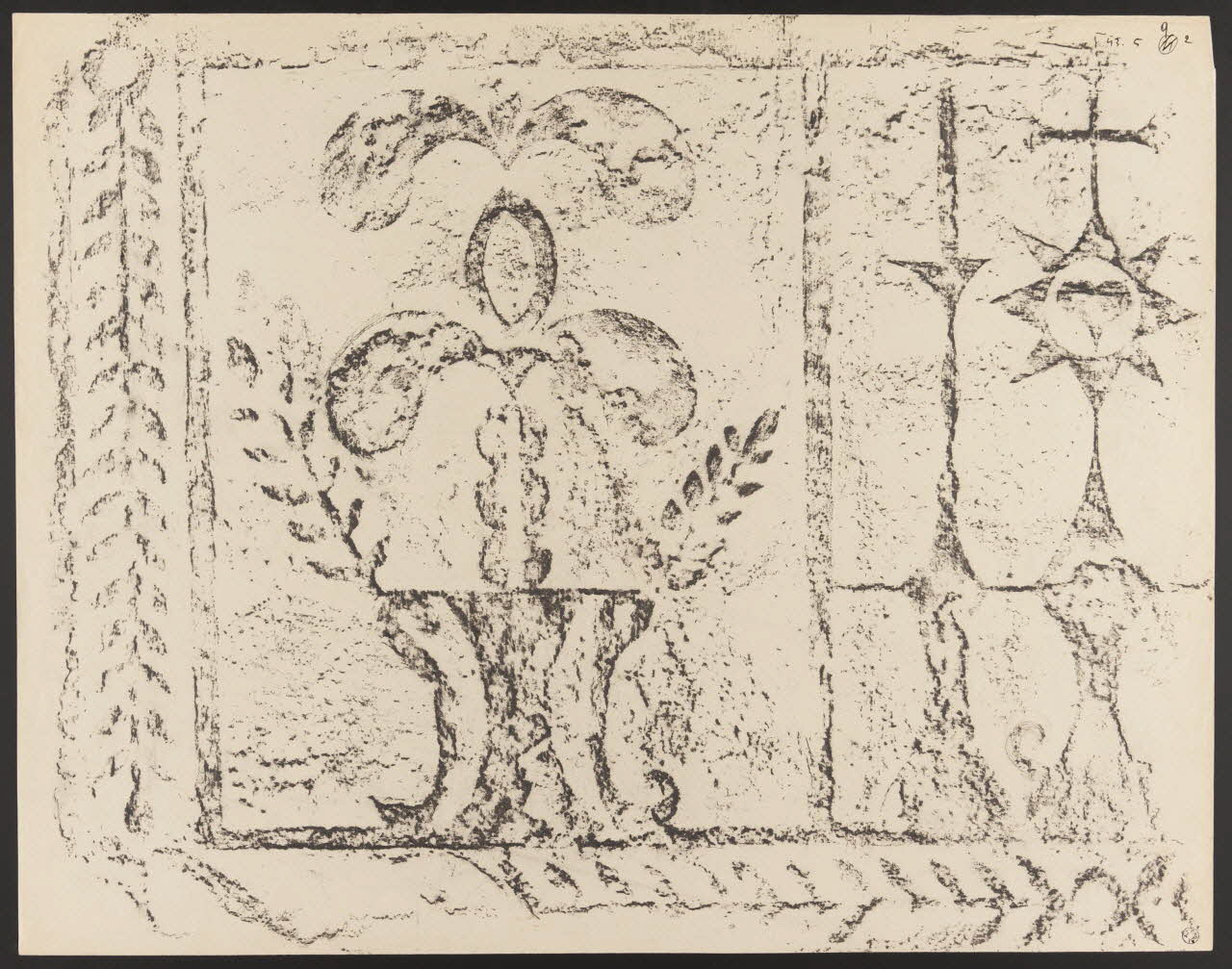 dessin Plaque de cendrier 1943.5.9.2 Photo