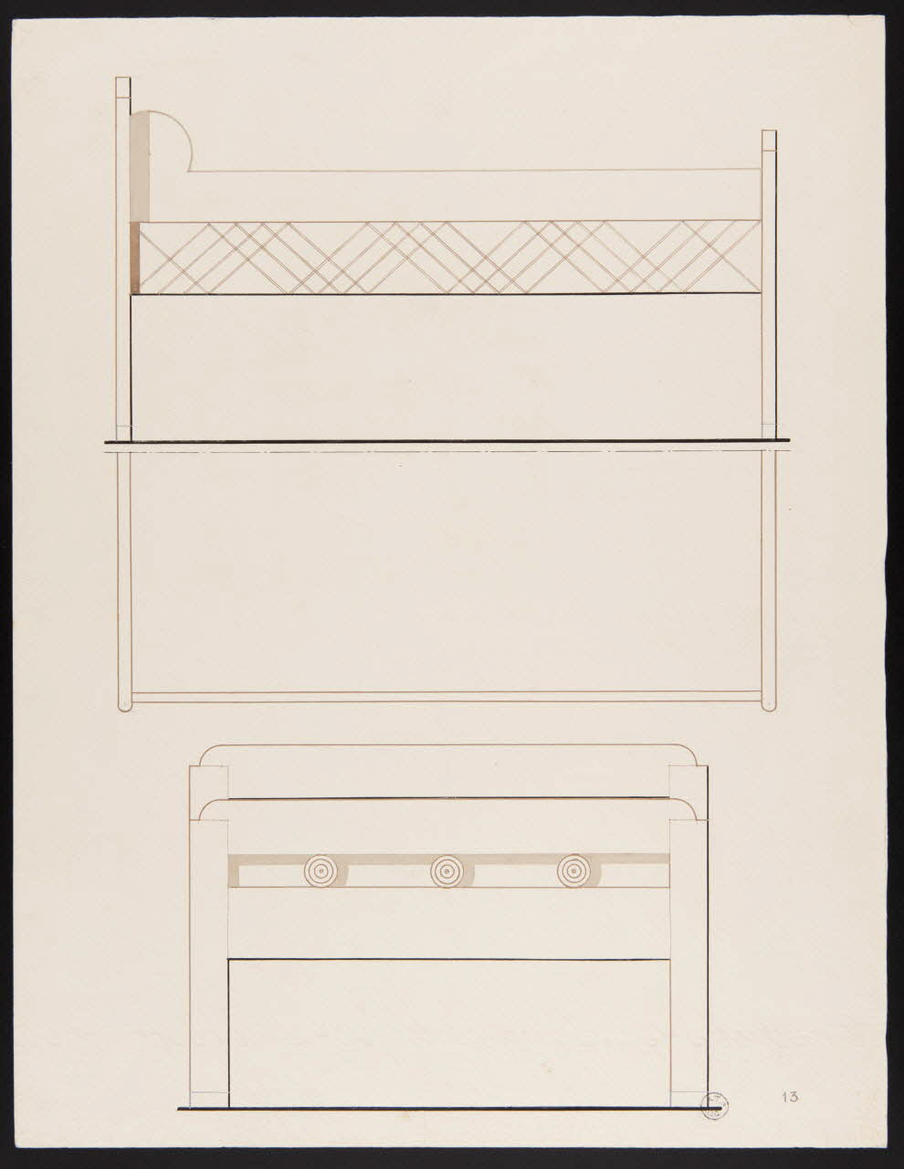 Maurice Coz ; René Coz ; Jacques Barré ; Lucien Lepelletier dessin Lit N° 13 1942 1943.7.15 Photo