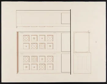 Maurice Coz ; René Coz ; Jacques Barré ; Lucien Lepelletier dessin Armoire N° 15 1942 1943.7.16  Photo