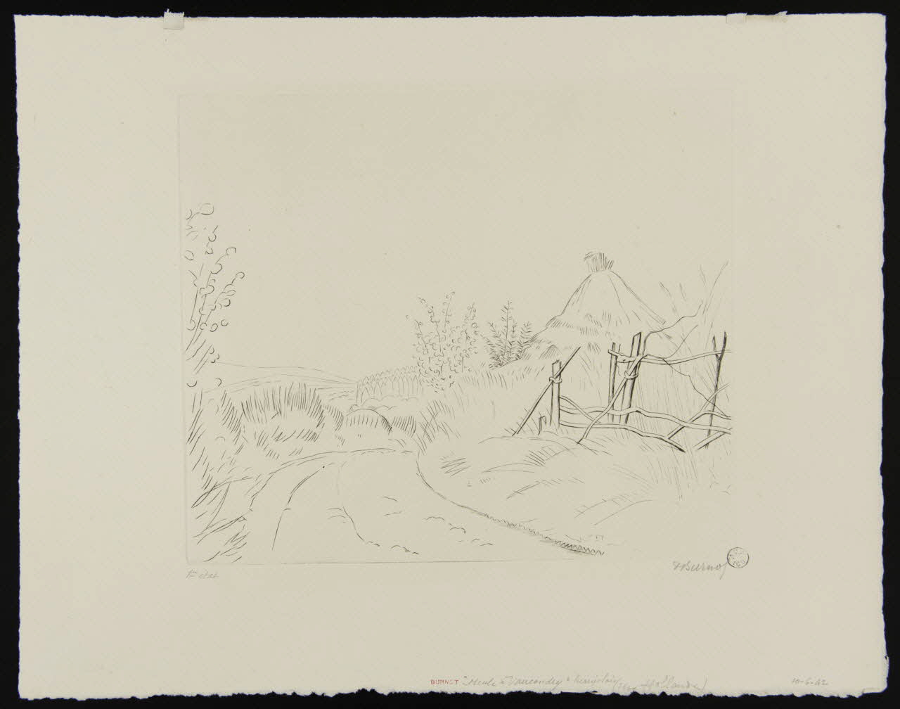 Philippe Burnot partie d'ensemble "Meule à Vaucondry" Beaujolais 1942 1943.9.10 Photo