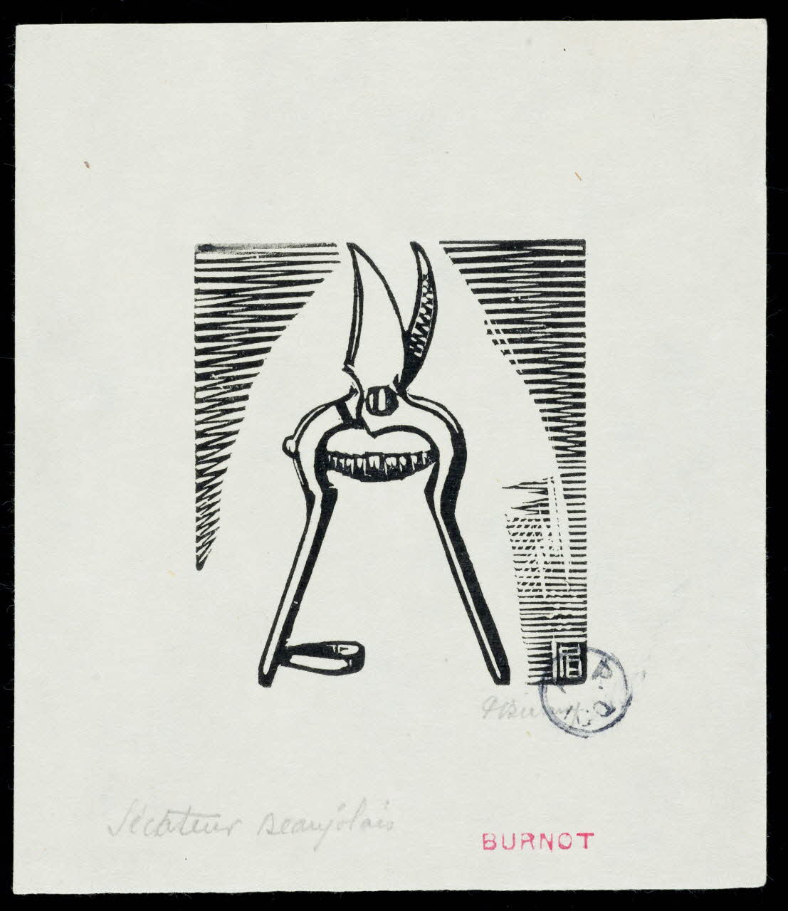 partie d'ensemble Sécateur beaujolais 1943.9.11 Photo