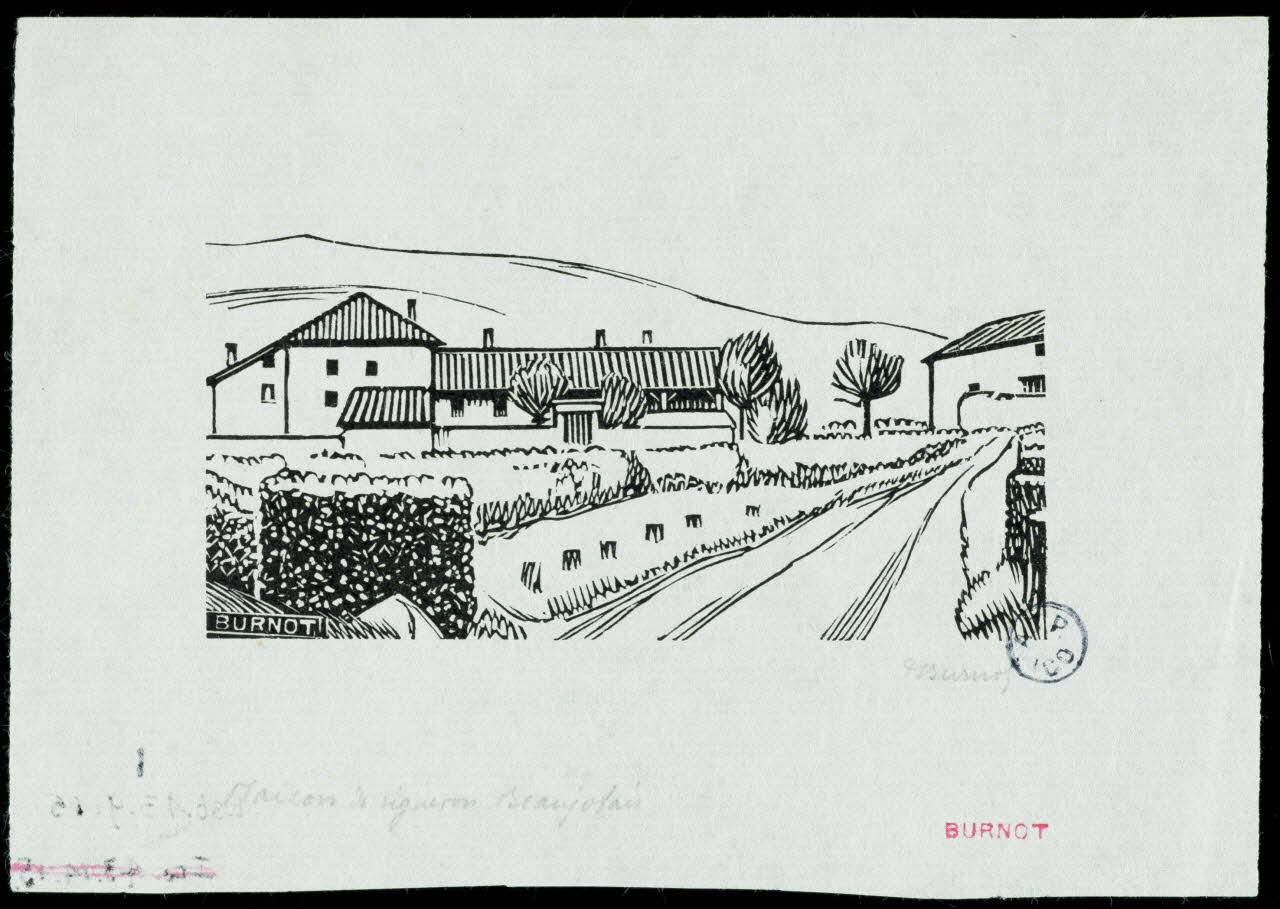 partie d'ensemble Maison de vigneron, Beaujolais 1943.9.15 Photo