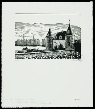 partie d'ensemble Château de la Palud à Quincie (Rhône), Beaujolais 1943.9.20  Photo