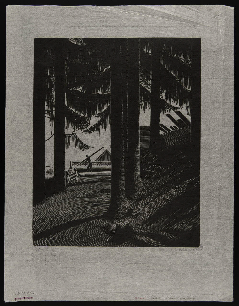 partie d'ensemble Scierie en Haut Beaujolais 1943.9.4 Photo