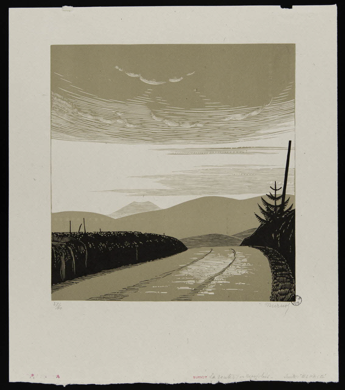 partie d'ensemble La route en Beaujolais 1943.9.8 Photo