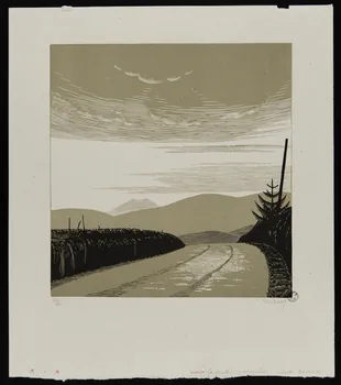 partie d'ensemble La route en Beaujolais 1943.9.8  Photo