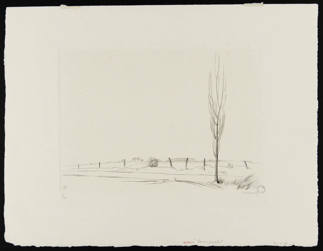 Philippe Burnot partie d'ensemble "Pauvre peuplier" 1943 1943.9.9 Photo